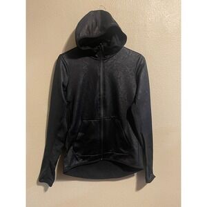 Nike Therma-FIT Women's S, Black Snake Print Athletic Full Zip Hoodie Jacket